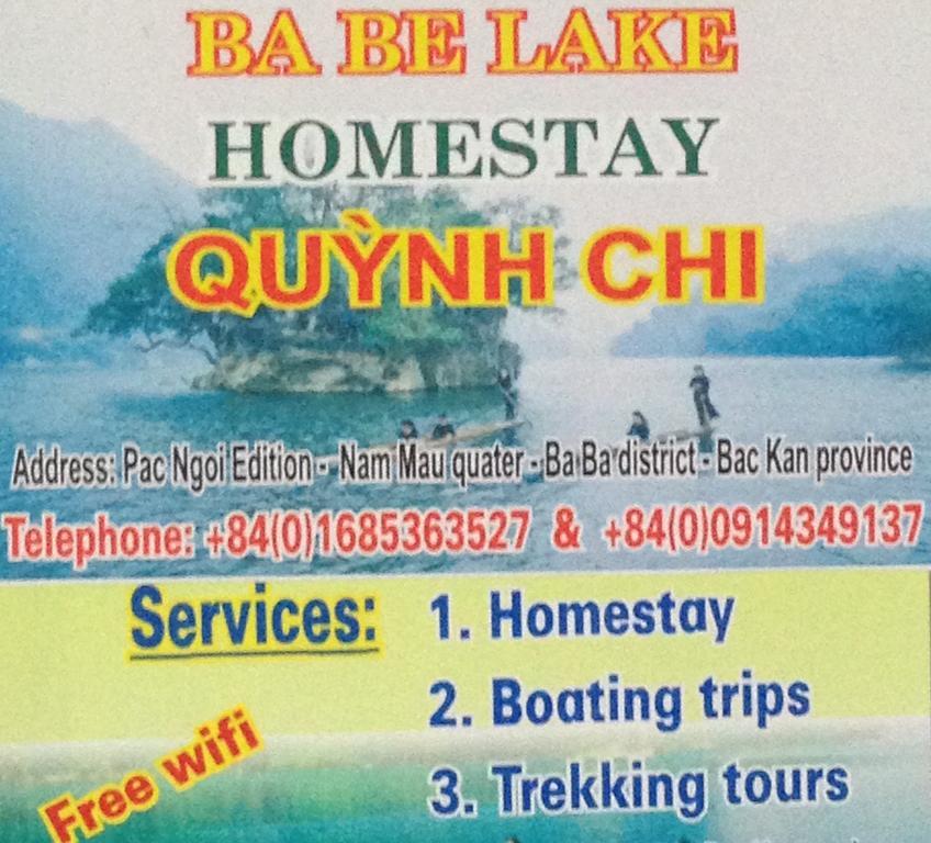 Ba Be Lake Homestay - Quynh Chi Ngoại thất bức ảnh